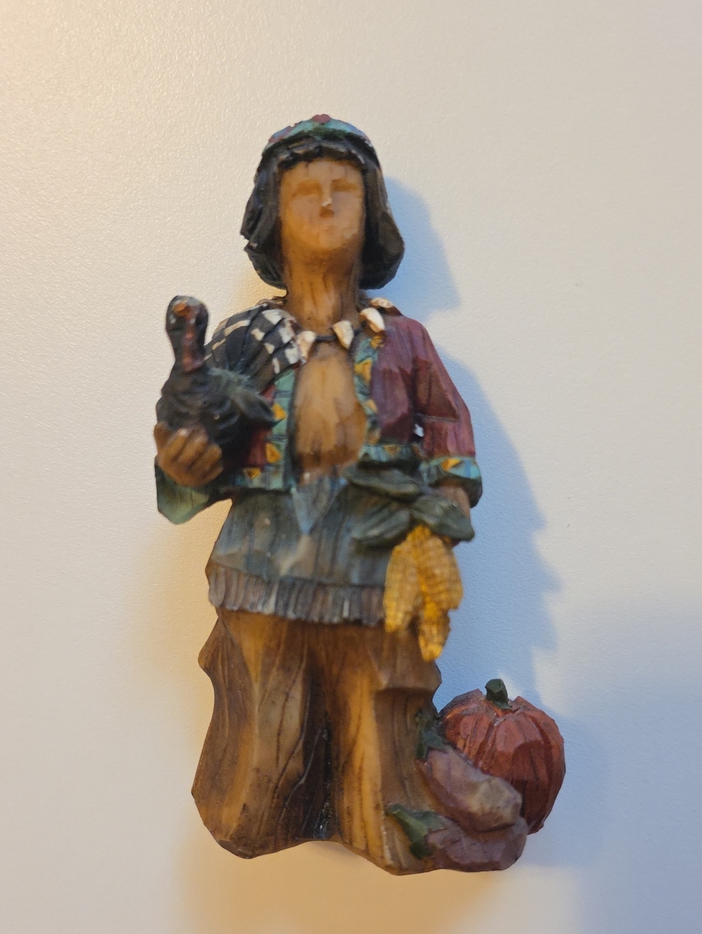Handcrafted Harvest Farmer Figurine - Multicolor
